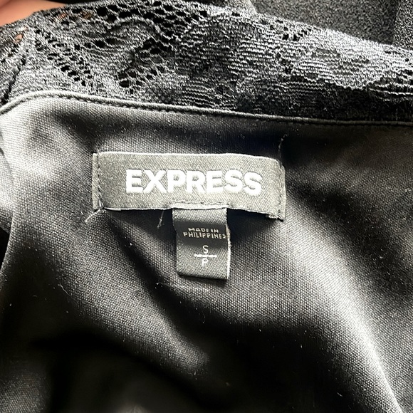 Express Ruched Lace Dress - Picture 8 of 8